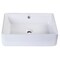 Eago EAGO BA131 20" RECTANGULAR CERAMIC ABOVE MOUNT BASIN VESSEL SINK BA131 - alternate 3